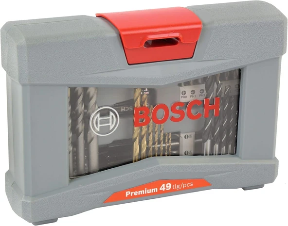 Bosch X-Line Premium Delme ve Vidalama Ucu Aksesuar Seti 49 Parça- 2608P00233 - 2