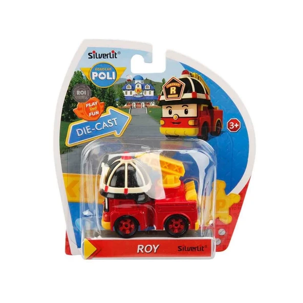 Robocar Poli Metal Araç Karakter Figür Roy - 2