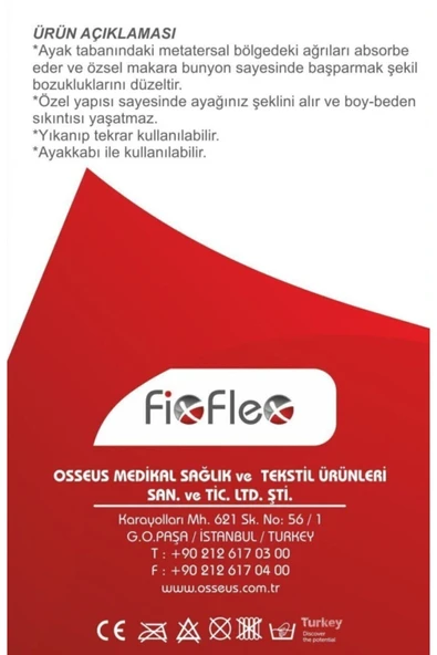 FİXFLEX Metatarsal Destekli Bunion Koruyucu (ÇİFT) Jetsepet - Resim 2