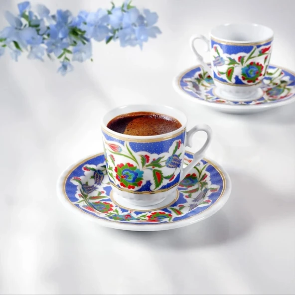 Güral Porselen Sedef 12 Parça Kahve Fincan Takımı 4540 - 2