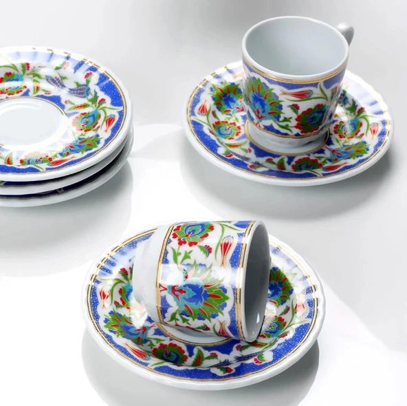 Güral Porselen Sedef 12 Parça Kahve Fincan Takımı 4540 - 3