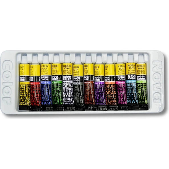 Nova Color Akrilik Boya Tüp 7 Ml 12li Takım - 2