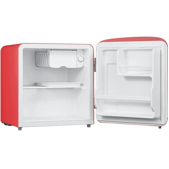 Dijitsu DB80RRE Retro 47 Litre Tek Kapılı Mini Buzdolabı - Kırmızı - 2