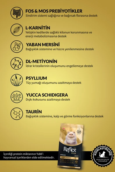 Plus Persian Yetişkin Kedi Maması 1,5 kg - 3