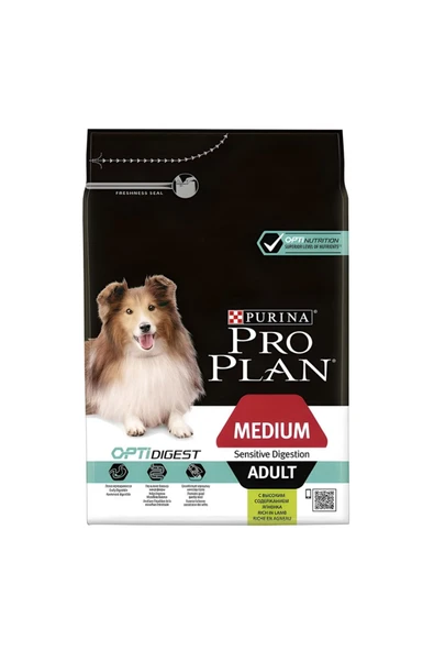 Pro Plan Medium Kuzulu Yetişkin Kuru Köpek Maması 3 kg - FarmaPets