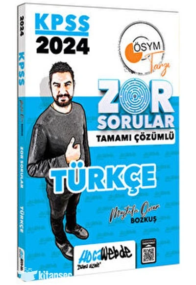 2024 KPSS GY Türkçe Tamamı Çözümlü Zor Sorular HocaWebde Yayınları