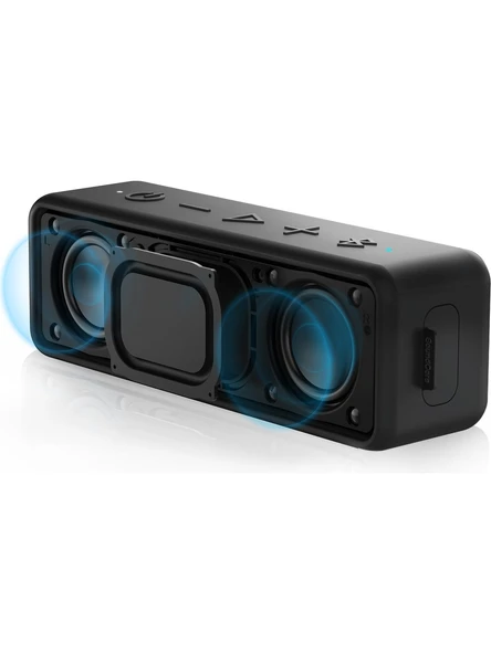 Anker Soundcore 2 Bluetooth Hoparlör - 12W Stereo Ses - IPX5 Suya Dayanıklılık - 24 Saate Varan Şarj - Siyah - A3105 (Anker Türkiye - 3