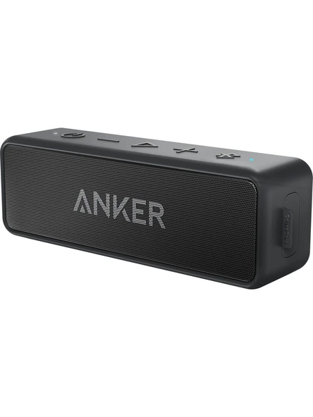 Anker Soundcore 2 Bluetooth Hoparlör - 12W Stereo Ses - IPX5 Suya Dayanıklılık - 24 Saate Varan Şarj - Siyah - A3105 (Anker Türkiye