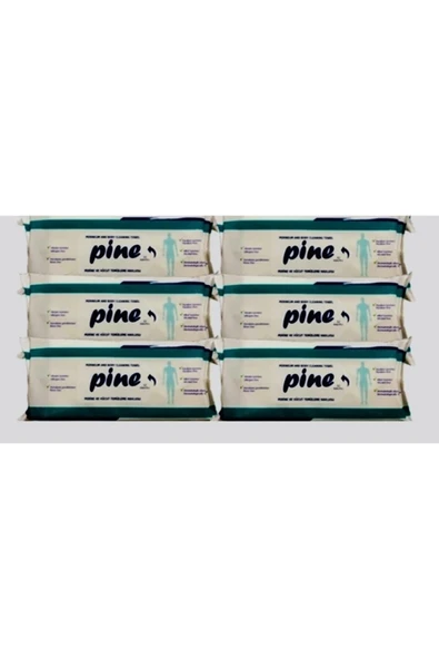Pine Antibakteriyel Vücut Temizleme Havlusu 52'li (1 Paket)