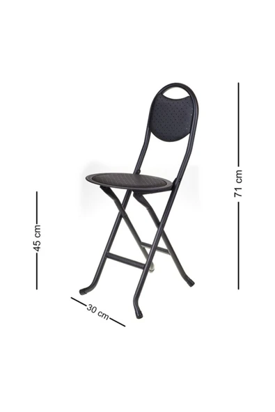 HASTUNÇ Katlanır Mini Mutfak Sandalyesi - 2