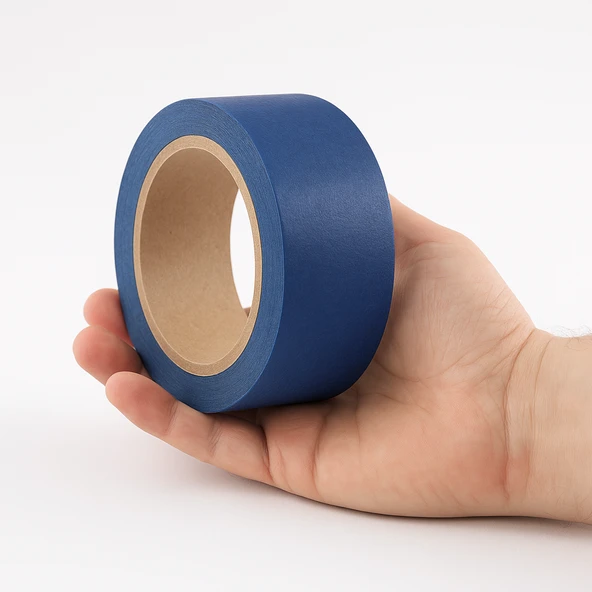 Maskeleme Bandı Boyacı Tadilat Mavi Kağıt Bant 48 mm x 30 M Ahşap Cam Metal Oto Boya Yüzey Koruma - 3