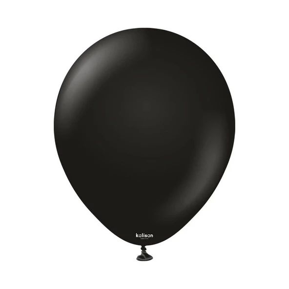 Gemar Parti Doğum Günü Organizasyon Balon - 28 Cm. - Ivory - Siyah - 100 Adet - Resim 2