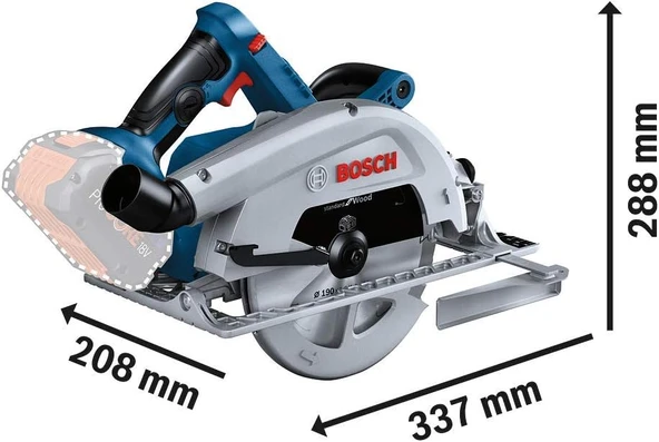 Bosch Professional GKS 18V-68 C Akülü Daire Testere (Akü ve Şarj Cihazı Bulunmaz) - 06016B5000 - 2