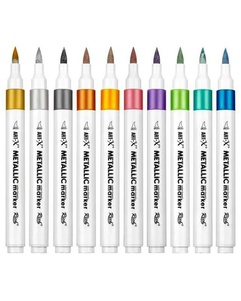 Rich Art X Metalik Marker Set 10 Renk 19578 - 2