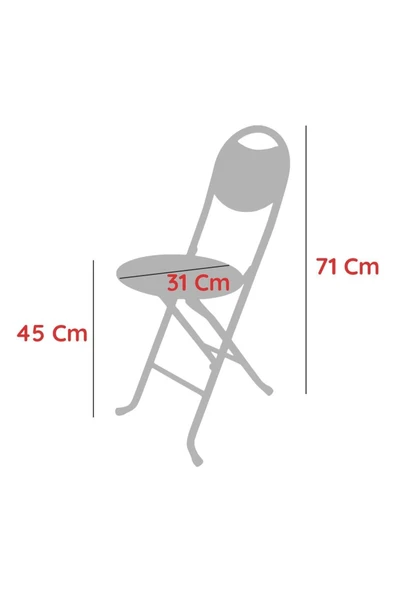 HASTUNÇ Black Hun Katlanır Portatif Mini Sandalye - 3