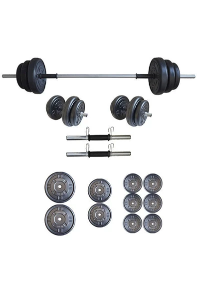 Mocca Style 45 Kg Ağırlık Seti 45 Kg Vücut Geliştirme Aleti Halter Seti