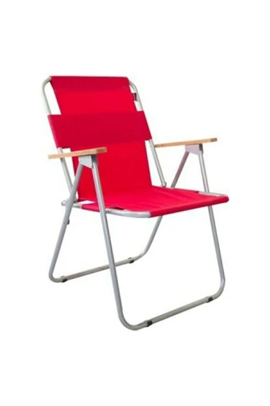 Mocca Style 60x80 Katlanır Masa + 2 Adet Kırmızı Kamp Sandalyesi Katlanır Sandalye - 3