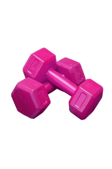Dambılcım PEMBE 2 KG x 2 Adet Toplam 4 KG Dambıl Seti 4 KG Dumbell Set