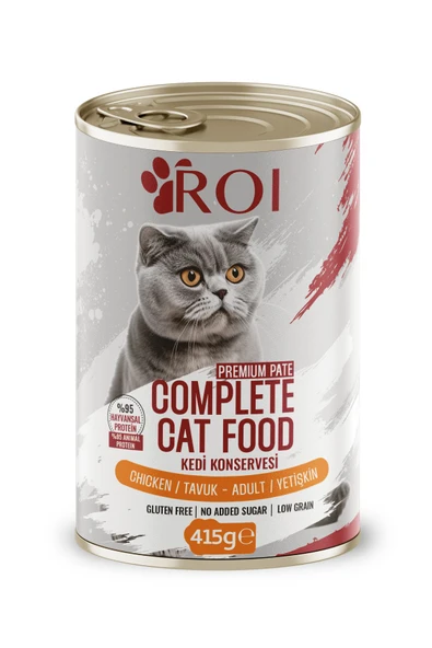 Roi Tavuklu Yetişkin Yaş Kedi Maması 415 gr x 1 Adet