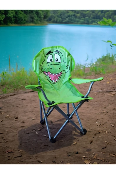 Bofigo Desenli Çocuk Kamp Sandalyesi-taşıma Çantalı - Resim 3