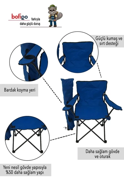 Mocca Style 4' Lü Kamp ,plaj ,piknik Sandalye Seti,taşıma Kılıflı - 2