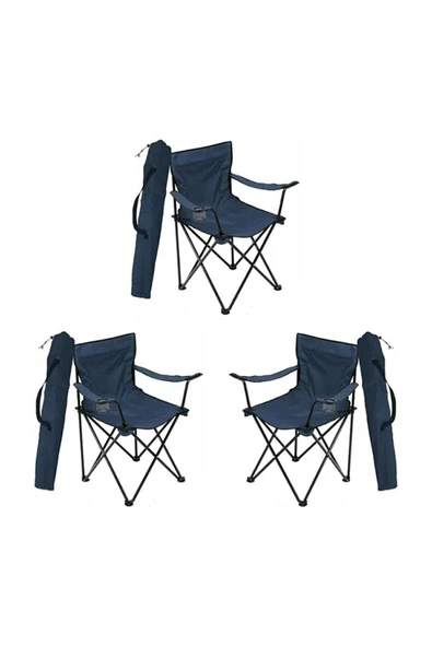 Mocca Style Plaj Ve Kamp Sandalyesi Katlanır Sandalye Bahçe Piknik Plaj Balkon Sandalyesi 3 Adet