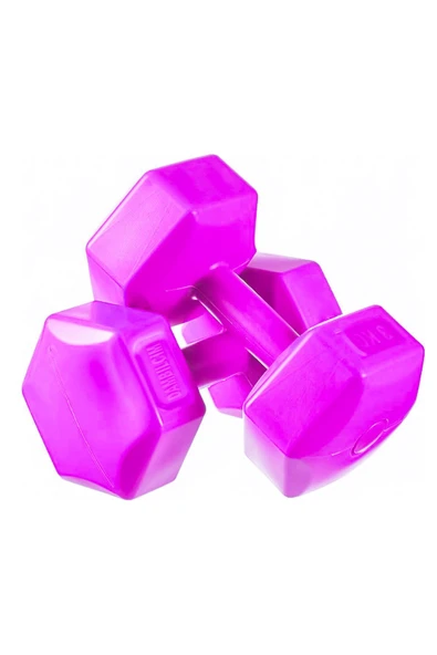 Dambılcım PEMBE 3 KG x 2 Adet 6 KG Dambıl Seti 6 KG Dumbell Set