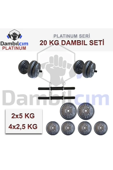 Dambılcım Platinum 20 KG Dambıl Seti Ağırlık Seti Vücut Geliştirme Aleti - 2