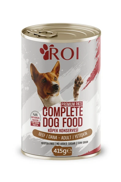 Roi Dana Etli Yüksek Proteinli Yetişkin Köpek Konservesi 415 Gr x 24 Adet - 2