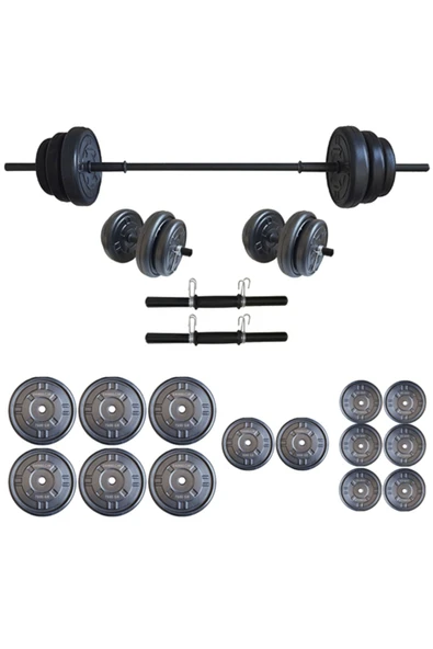 Dambılcım 75 KG Halter Seti Dambıl Ağırlık ve Vücut Geliştirme Aleti 75 KG Spor