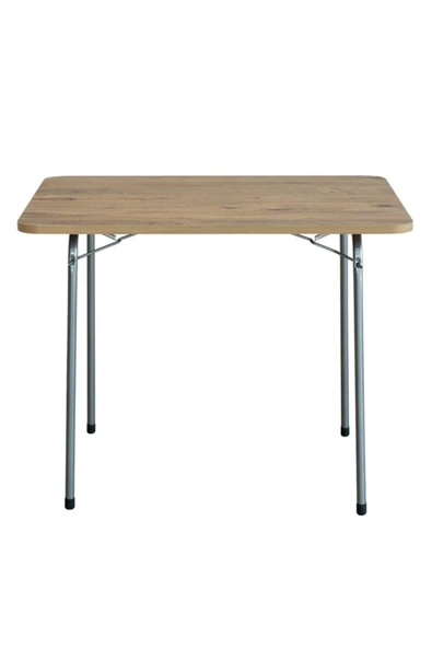 Bofigo 60x80 Çam Desenli Katlanır Masa + 2 Adet Katlanır Sandalye Kamp Seti Bahçe Takımı Mavi - 3