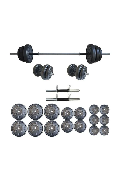 Mocca Style 85 kg Ağırlık Seti 85 kg Vücut Geliştirme Aleti Halter Seti