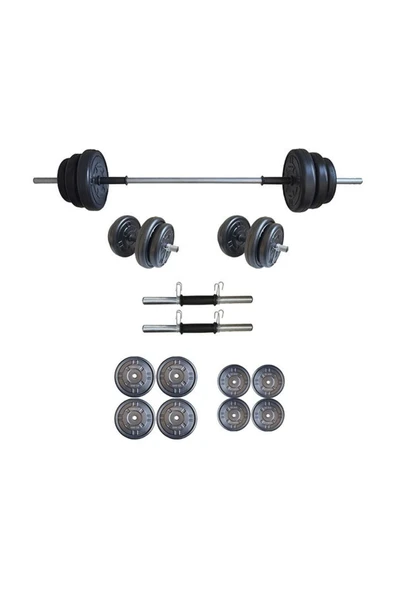 Mocca Style 35 Kg Halter Seti Dambıl Seti Ağırlık Ve Vücut Geliştirme Aleti 35 Kg Spor Dumbell Set