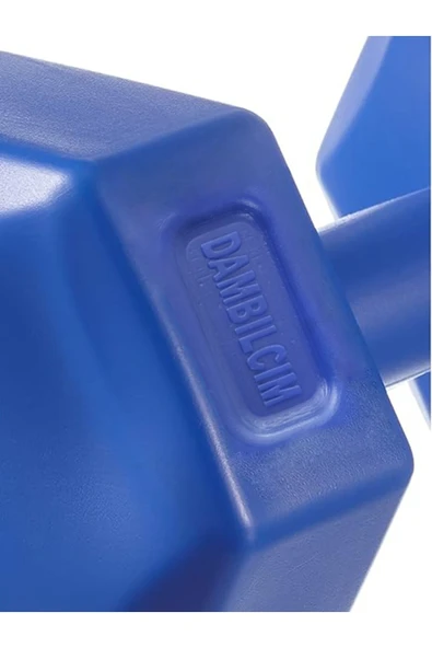 Dambılcım Mavi 3 KG x 2 Adet 6 KG Dambıl Seti 6 KG Dumbell Set - 2