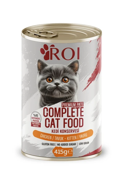 Roi Yavru Kedi Tavuklu Yaş Mama 415 Gr x 1 Adet