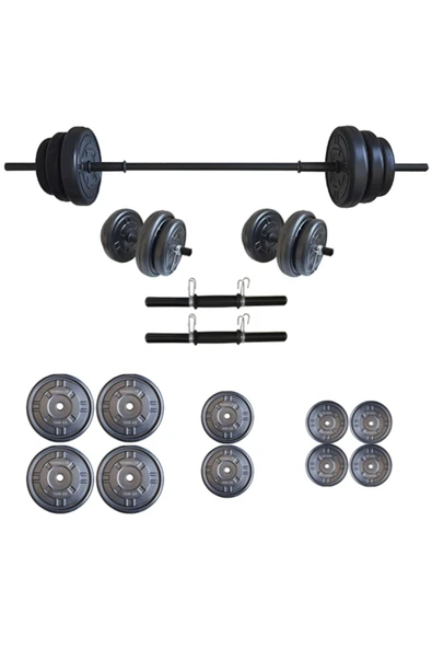 Dambılcım Halter Seti Dambıl Seti Ağırlık ve Vücut Geliştirme Aleti 55 Kg