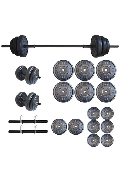 Dambılcım 75 KG Halter Seti Dambıl Ağırlık ve Vücut Geliştirme Aleti 75 KG Spor - 2