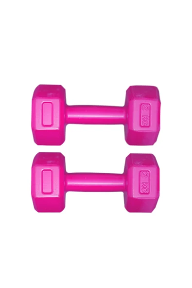 Dambılcım PEMBE 2 KG x 2 Adet Toplam 4 KG Dambıl Seti 4 KG Dumbell Set - 2