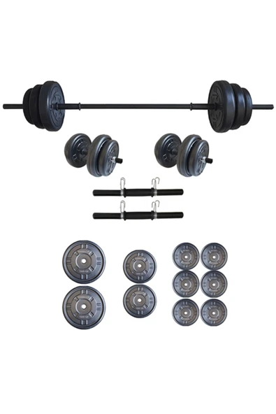 Dambılcım Halter Seti Dambıl Seti Ağırlık ve Vücut Geliştirme Aleti 45 Kg