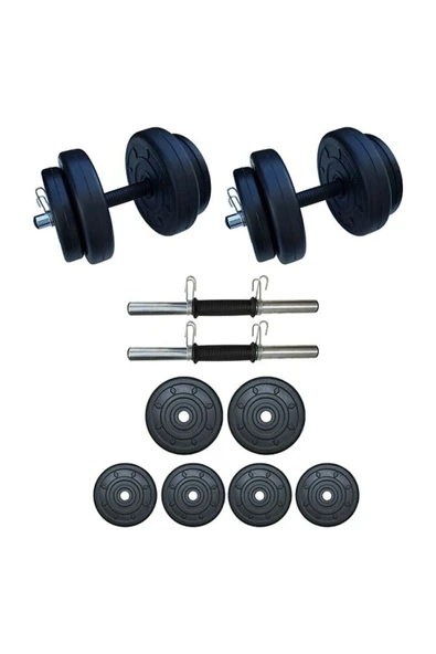 Mocca Style 23 Kg Z-barlı Megaset Halter Seti Ve Dambıl Seti Ağırlık Fitness Seti(20 Kg Plaka Ağırlığı) - 2