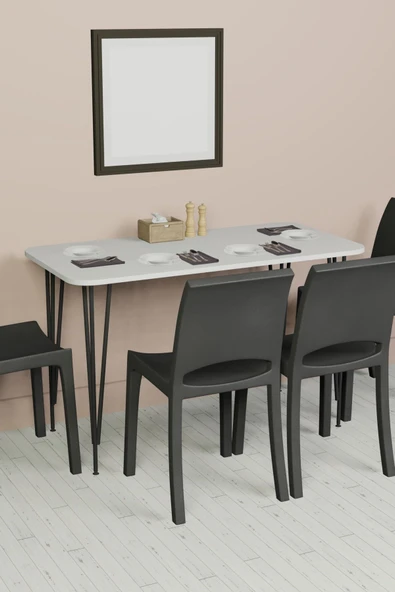 Feza Yemek Masası 60x120 Yemek Masası, Çalışma Masası, Bilgisayar Masası