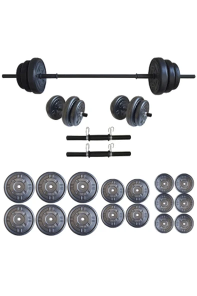 Dambılcım Halter Seti Dambıl Seti Ağırlık Ve Vücut Geliştirme Aleti 85 kg