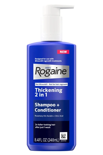Rogaine Men 2'si 1 Arada Saç Kalınlaştırıcı Şampuan ve Saç Kremi 248ML