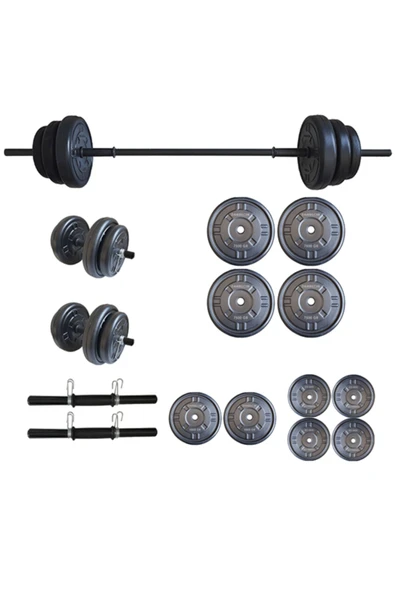 Dambılcım Halter Seti Dambıl Seti Ağırlık ve Vücut Geliştirme Aleti 55 Kg - 2
