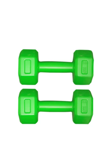 Dambılcım YEŞİL 2 KG x 2 Adet Toplam 4 KG Dambıl Seti 4 KG Dumbell Set - 2