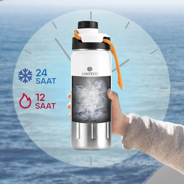 Santeco Ktwo Sporcu Termosu 500 Ml-Beyaz - 7