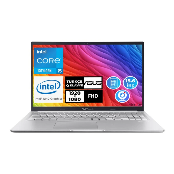 Asus Vivobook i5-13420H 16GB 512GB SSD 15.6" FHD W11P Taşınabilir Bilgisayar X1502VA-NJ869 010