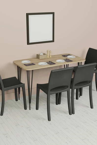 Feza Yemek Masası 60x120 Yemek Masası, Çalışma Masası, Bilgisayar Masası