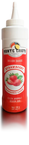 Monte Cristo ÇİLEK Aromalı Dekor Sos 750 Gr