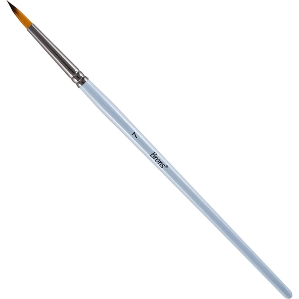 Brons Boya Fırçası Sentetik Kil Yuvarlak Uç 7